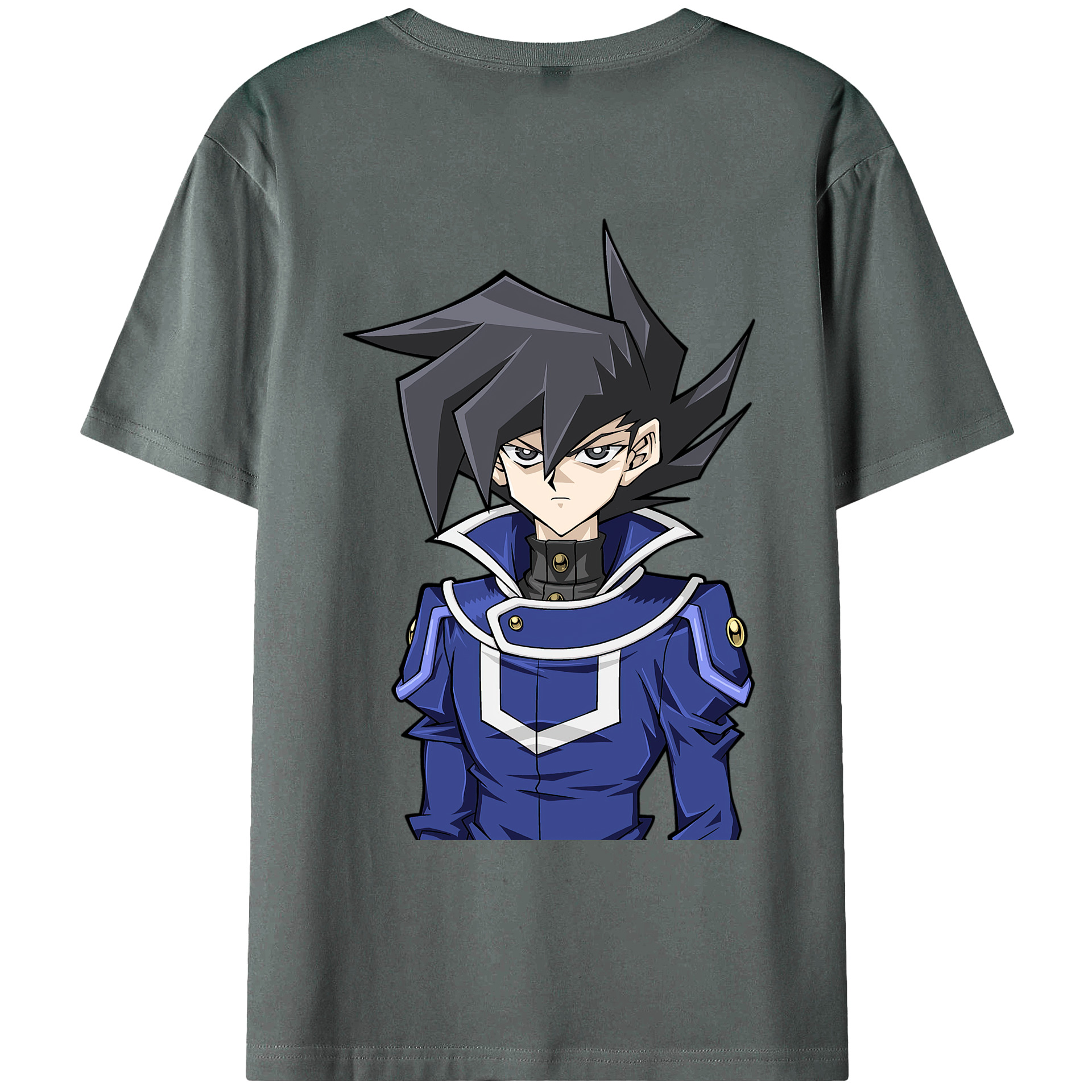 （画像用） 遊☆戯☆王 Yu-Gi-Oh! 綿100％ メンズ半袖Tシャツ（バックプリント） 通気性